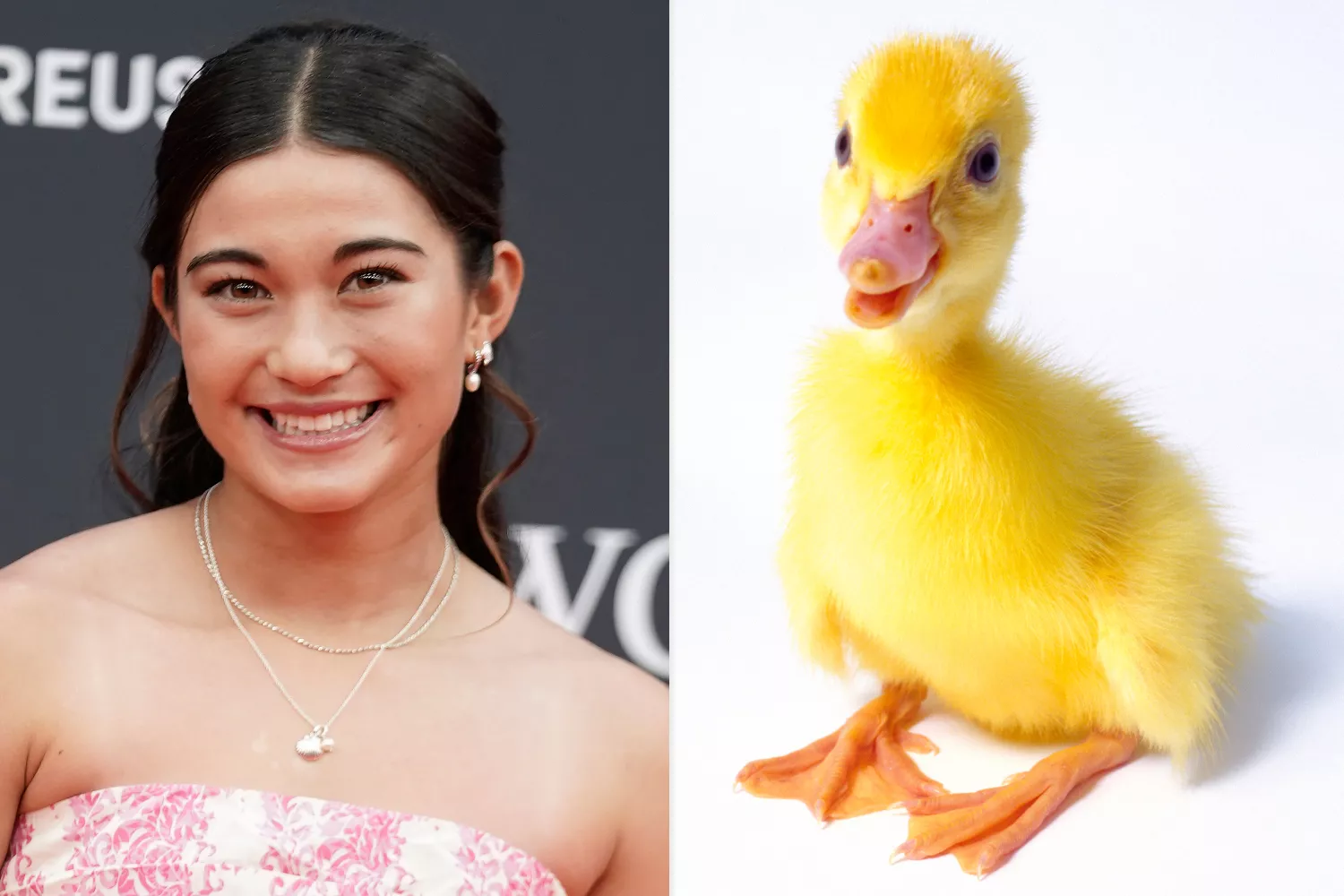 Arisa Trew and duck