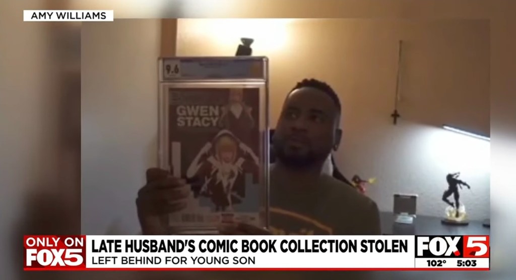 He was so passionate about his collection that he had a YouTube channel where he would discuss his love for his comic books.