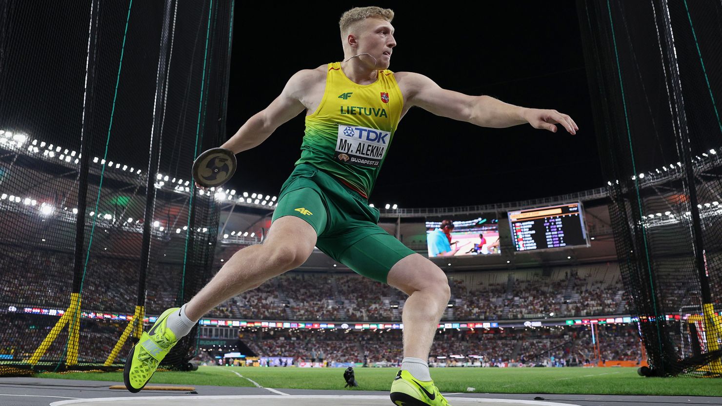 Mykolas Alekna from Lithuania is one of the frontrunners to win gold in discus throw.