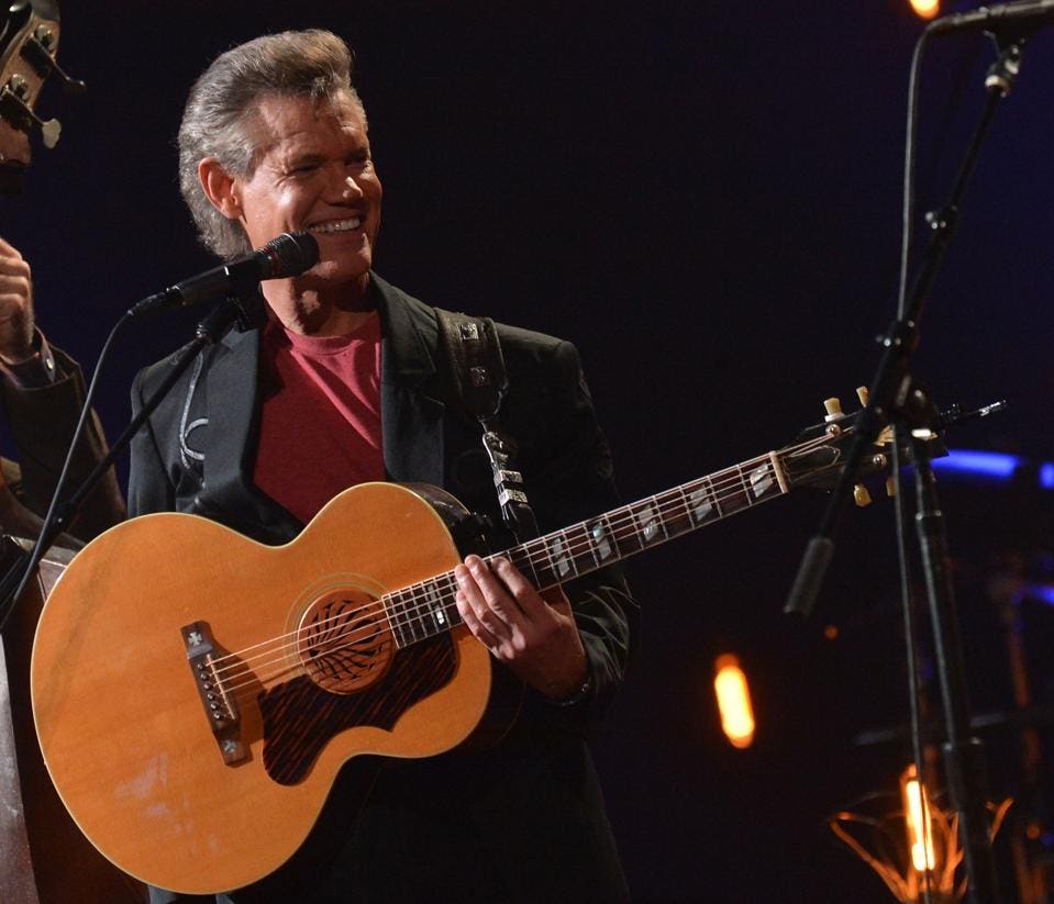 Randy Travis performs during CMT Crossroads: The Avett Brothers And Randy Travis in 2012.